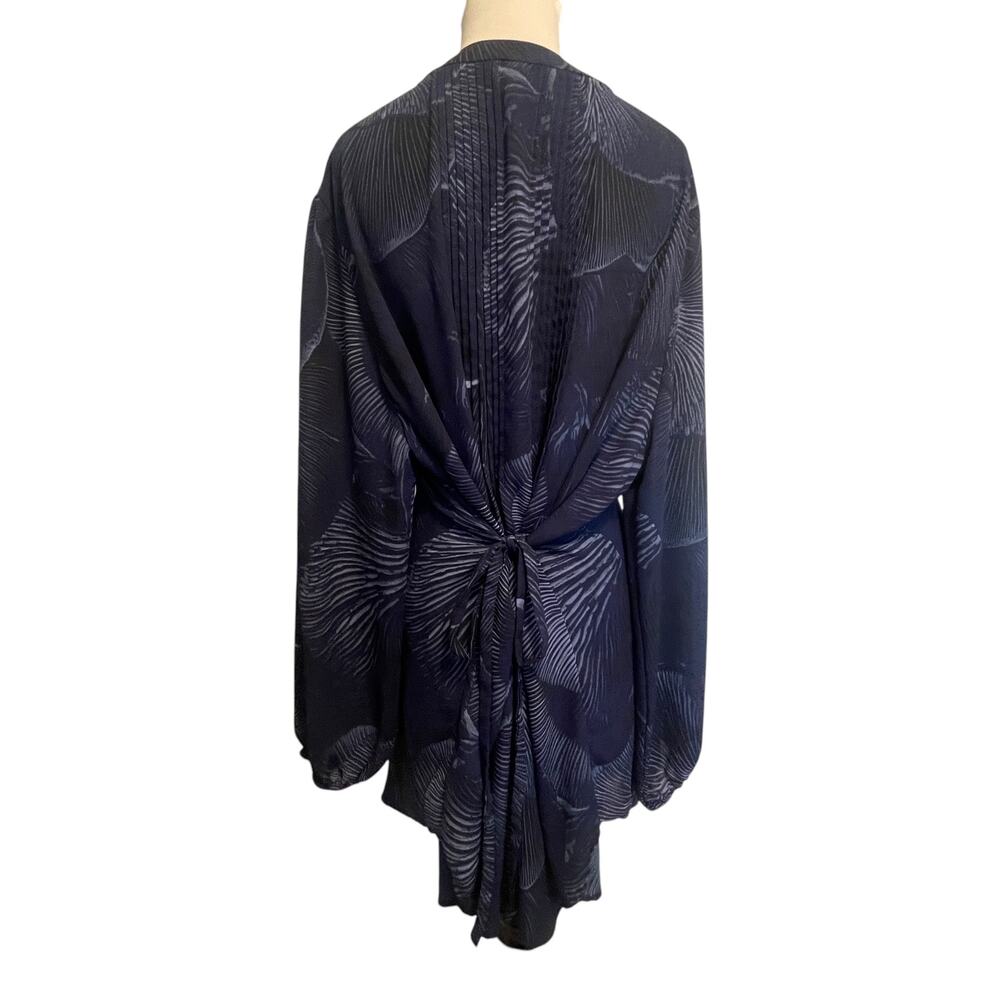 Melissa McCarthy Seven7 Navy Blue Printed Tunic - Picture 5 of 9